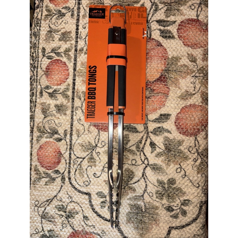 Traeger Grills BAC790 Stainless Steel BBQ Tongs Dishwasher Safe Grill Accessory